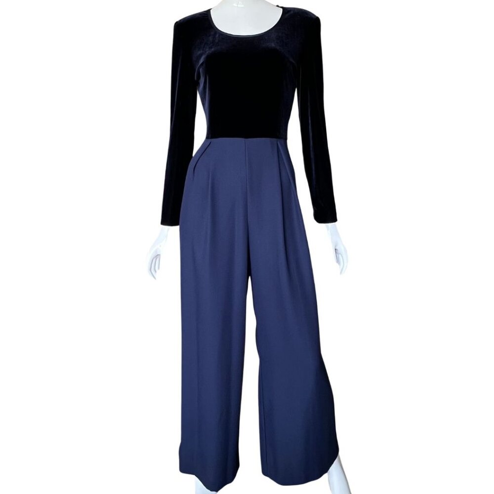 Jessica Howard Navy Jumpsuit Size 8 NWT